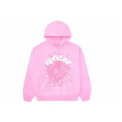 Sp5der OG Web Hoodie Pink 01