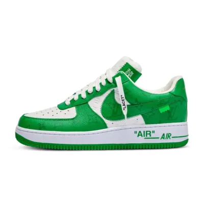 Replica Louis Vuitton x Nike Air Force 1 Green 01