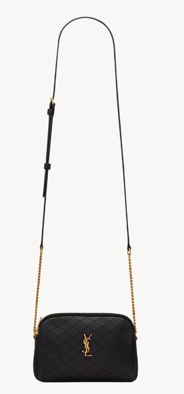 Gaby zipped pouch in quilted lambskin