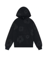 Denim Tears Cotton Wreath Hooded Sweatshirt 'Black Monochrome'