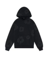Denim Tears hoodie Cotton Wreath Hooded Black Monochrome