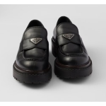 Prada Double Chocolate leather loafers