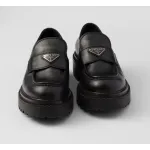 Prada Double Chocolate leather loafers