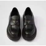Prada Double Chocolate leather loafers