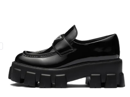 PRADA Moonlith Patent Leather Loafers