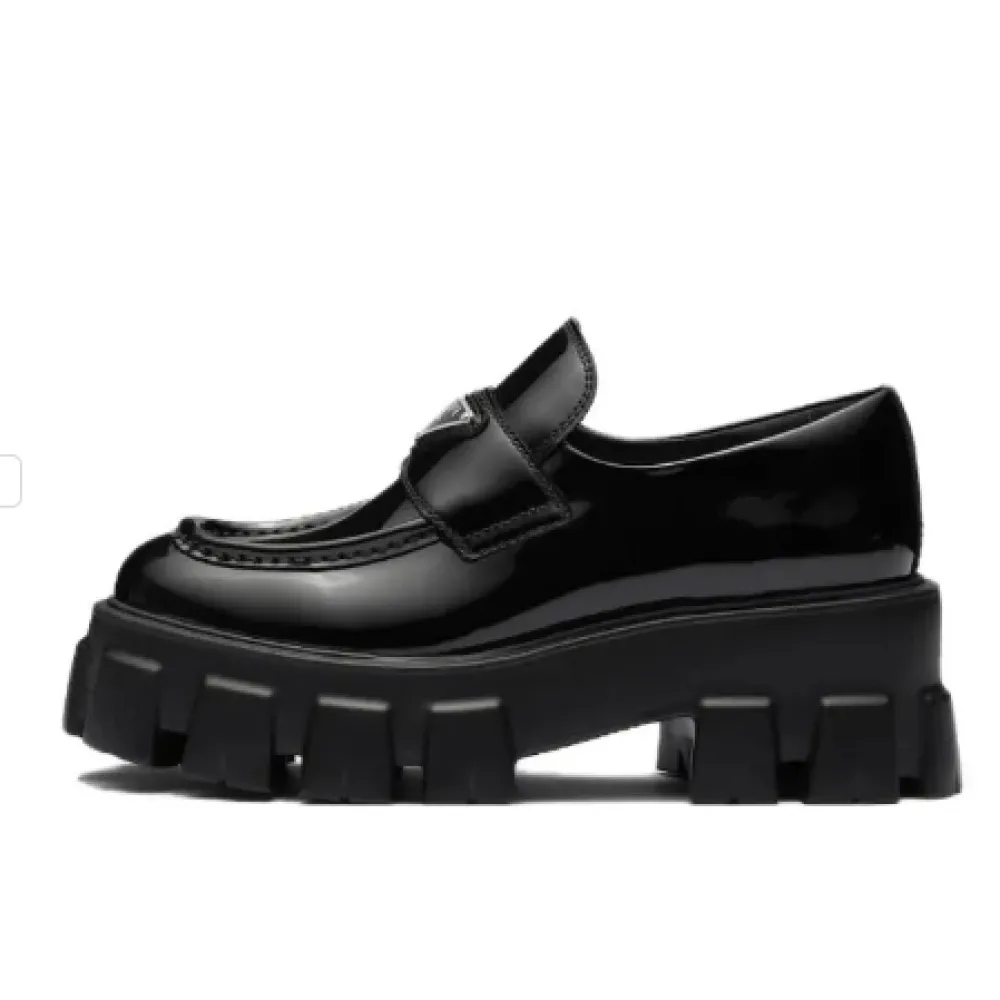 PRADA Moonlith Patent Leather Loafers