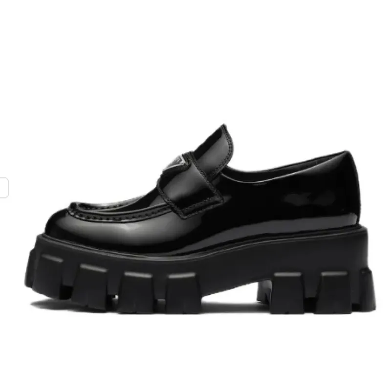 PRADA Moonlith Patent Leather Loafers