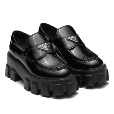 PRADA Moonlith Patent Leather Loafers 02