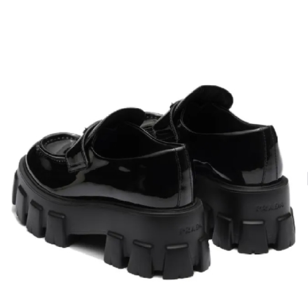 PRADA Moonlith Patent Leather Loafers