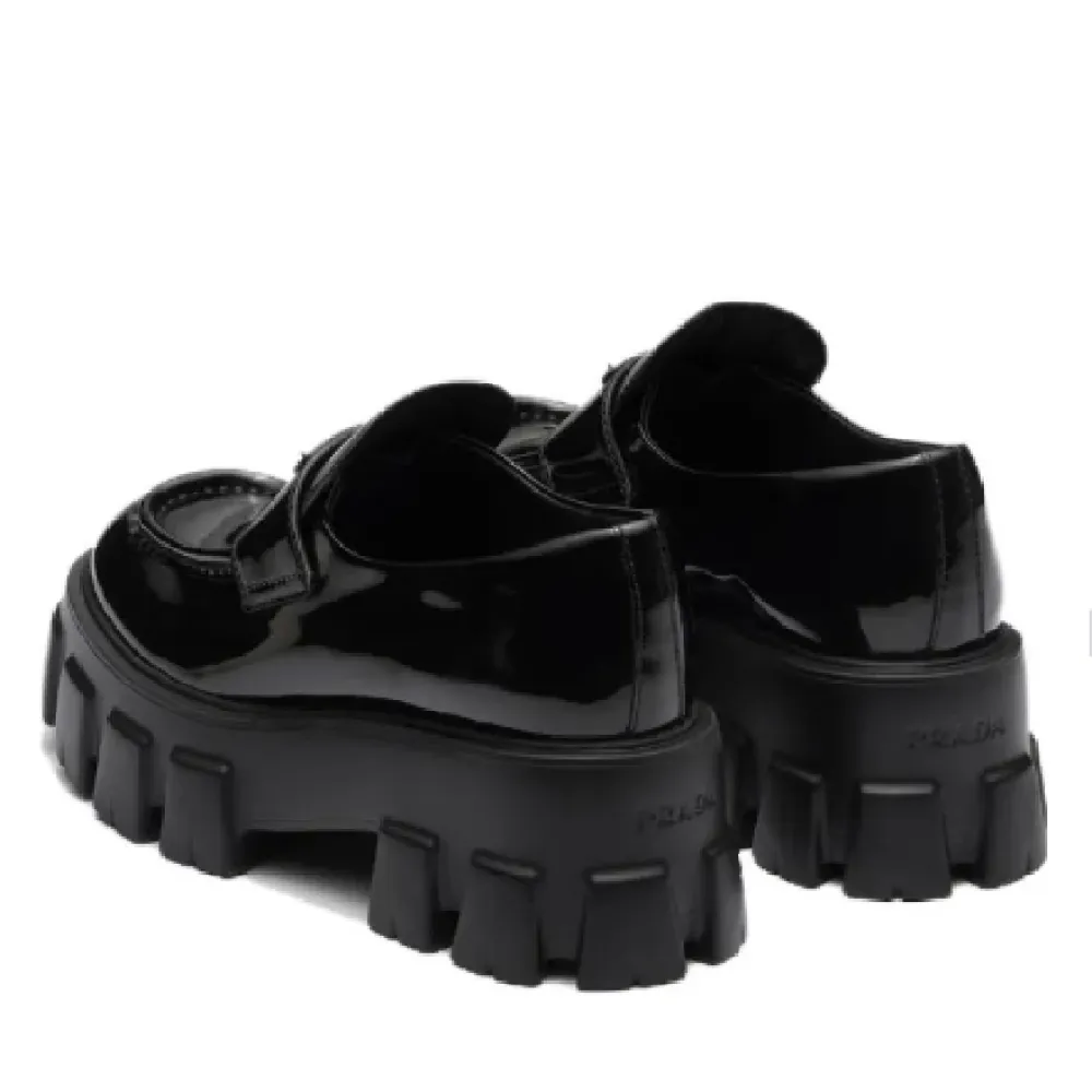 PRADA Moonlith Patent Leather Loafers