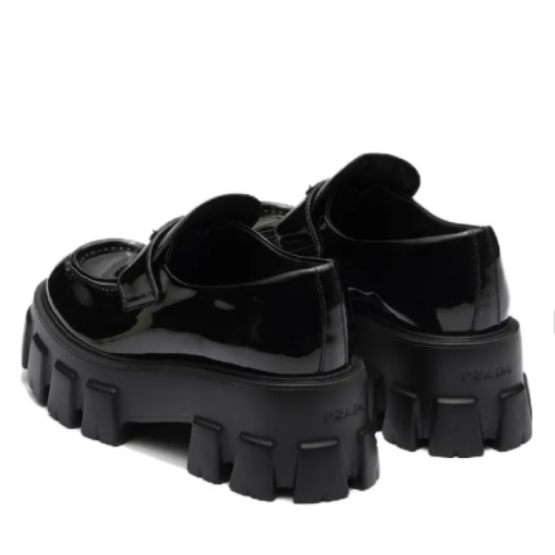PRADA Moonlith Patent Leather Loafers