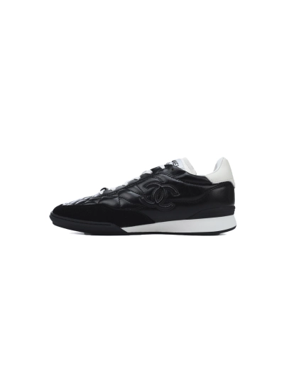 PKGoden Chanel Black 24aDe Training Shoes 01