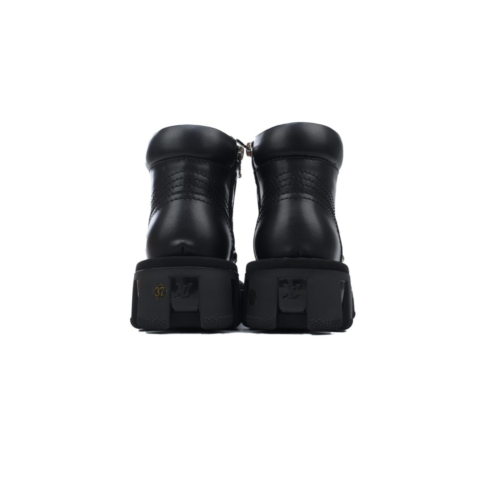 PKGoden LOUIS VUITTON Martin boots Black skin