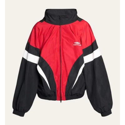 Balenciaga Men's Red Oversized Tracksuit Jacket 01