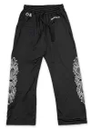 Chrome Hearts Black Mesh Jersey Pants