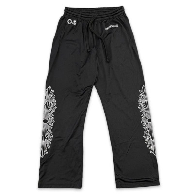 Chrome Hearts Black Mesh Jersey Pants 01