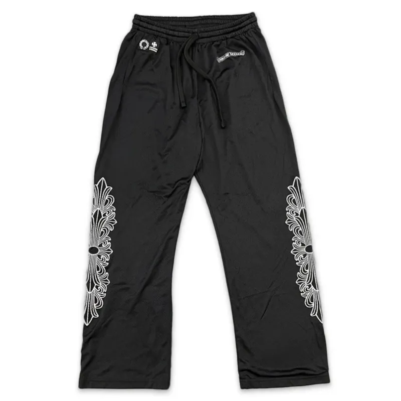 Chrome Hearts Black Mesh Jersey Pants
