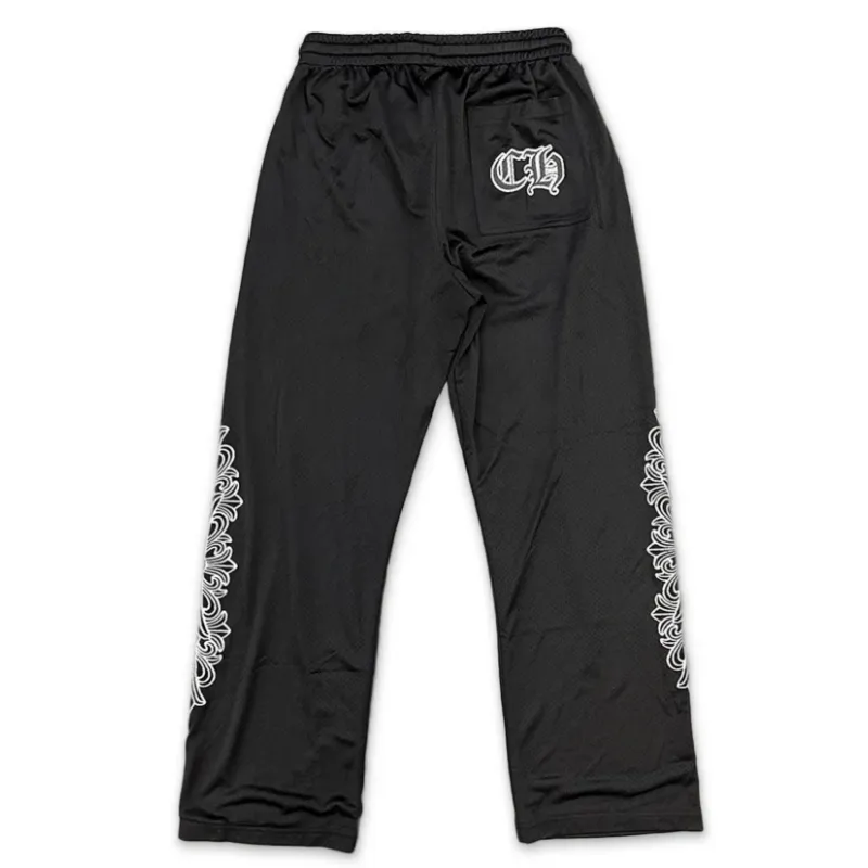 Chrome Hearts Black Mesh Jersey Pants