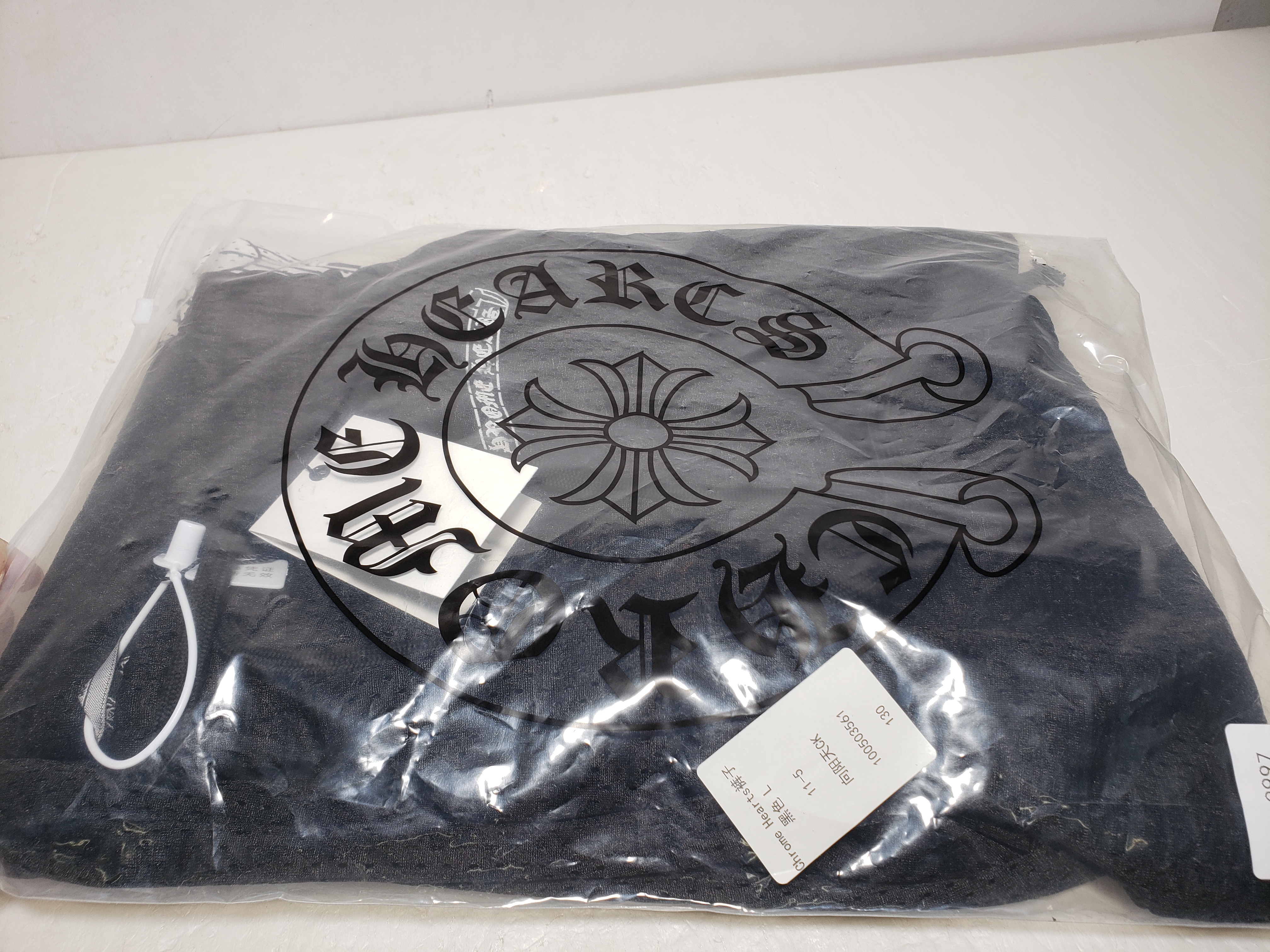 Chrome Hearts Black Mesh Jersey Pants