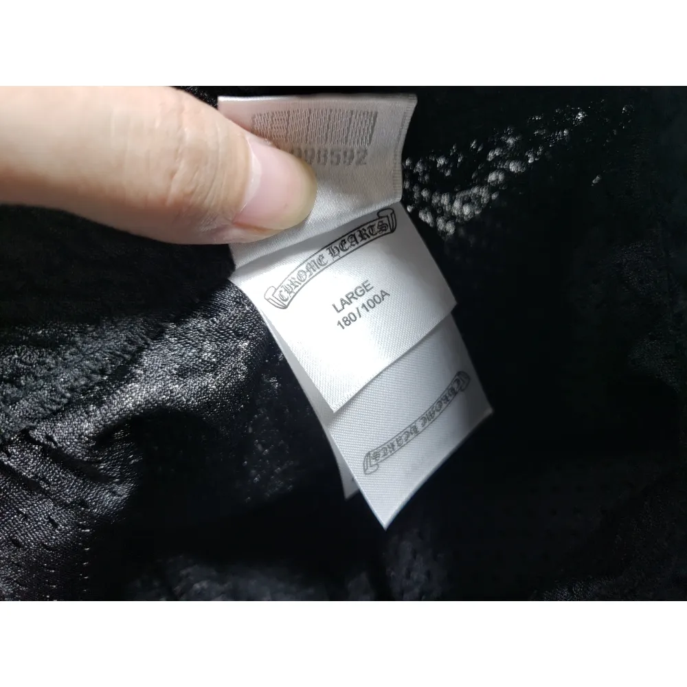 Chrome Hearts Black Mesh Jersey Pants