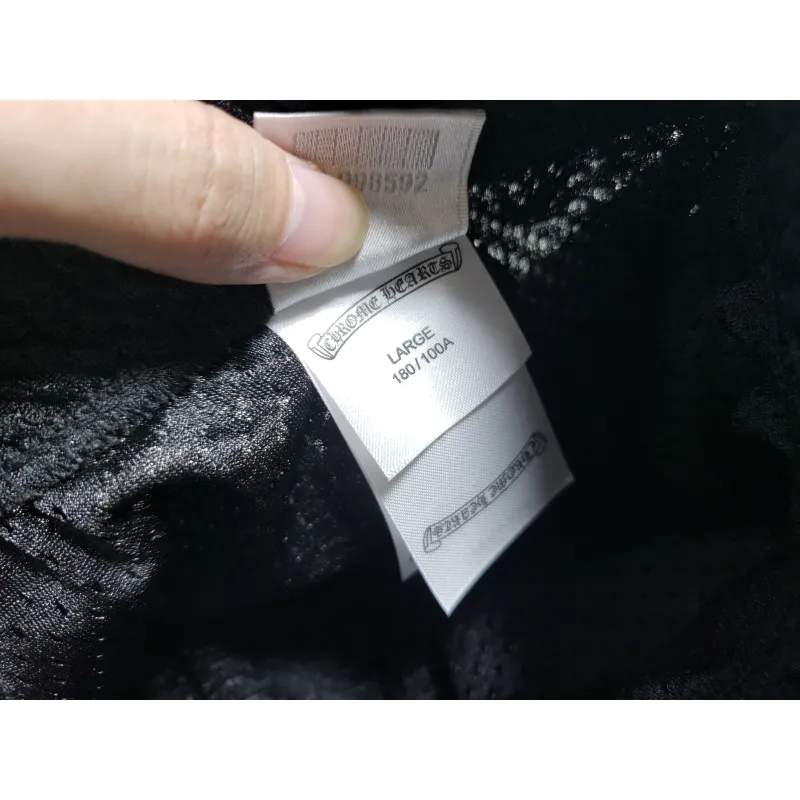 Chrome Hearts Black Mesh Jersey Pants