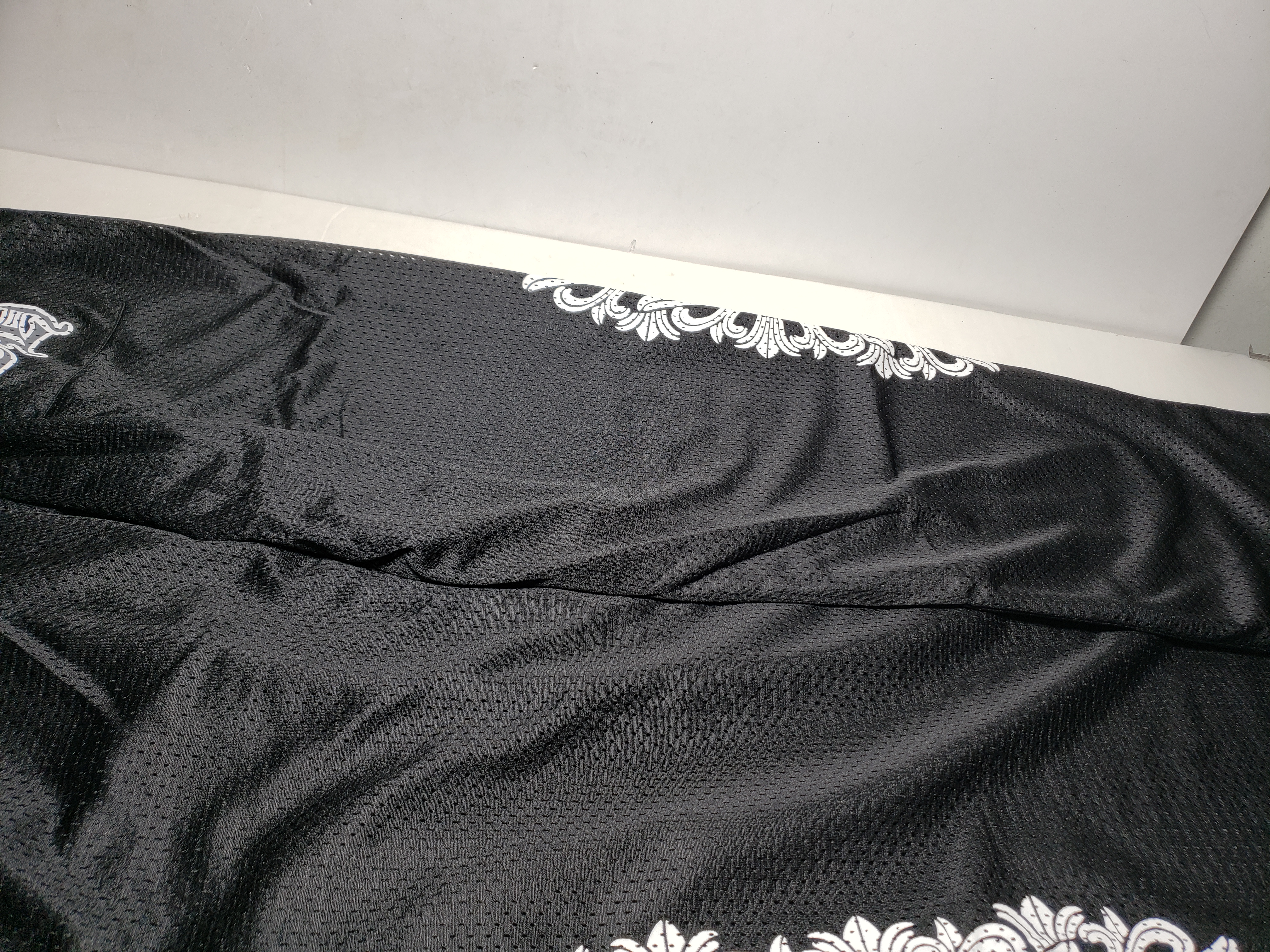 Chrome Hearts Black Mesh Jersey Pants