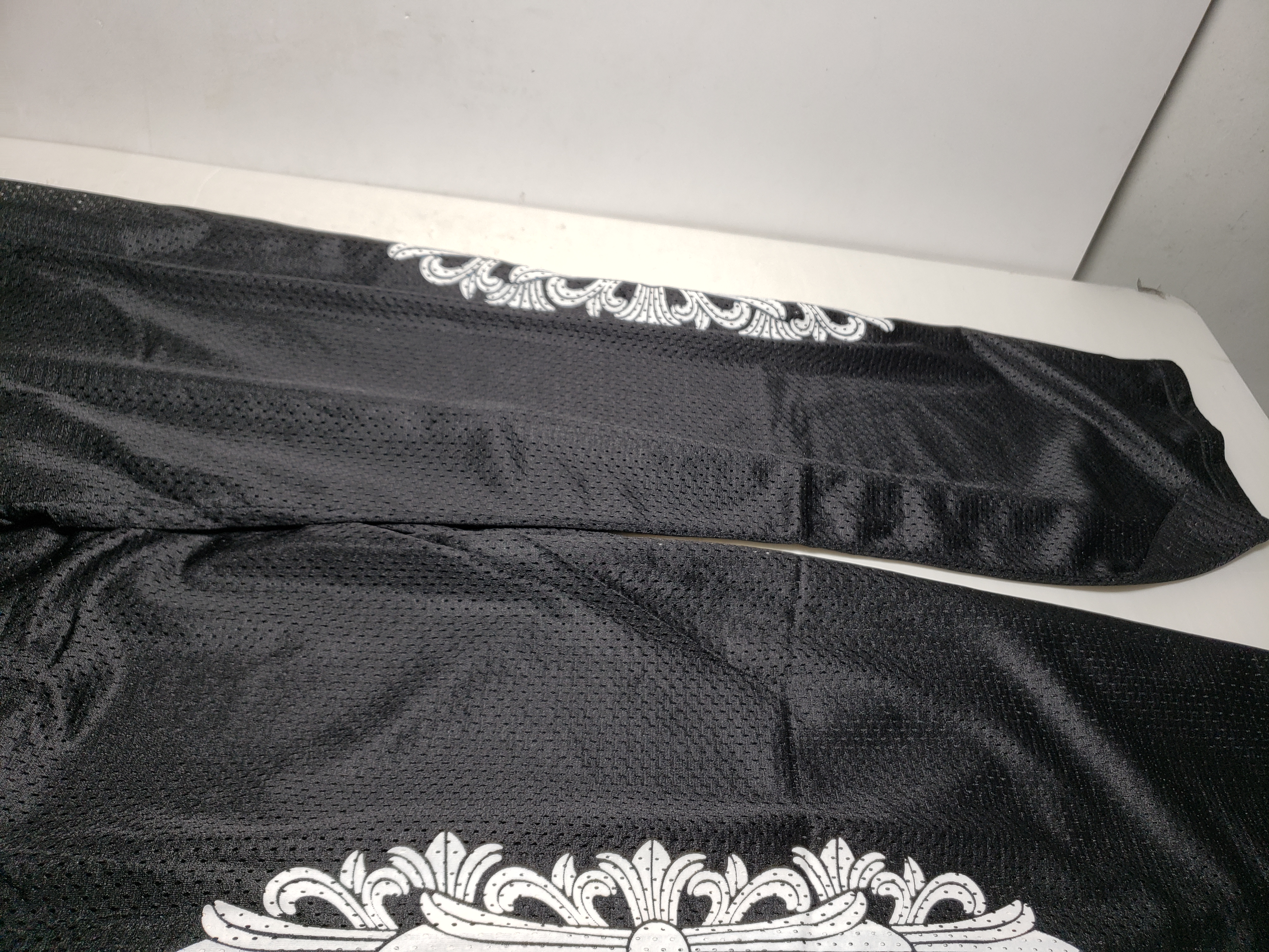 Chrome Hearts Black Mesh Jersey Pants