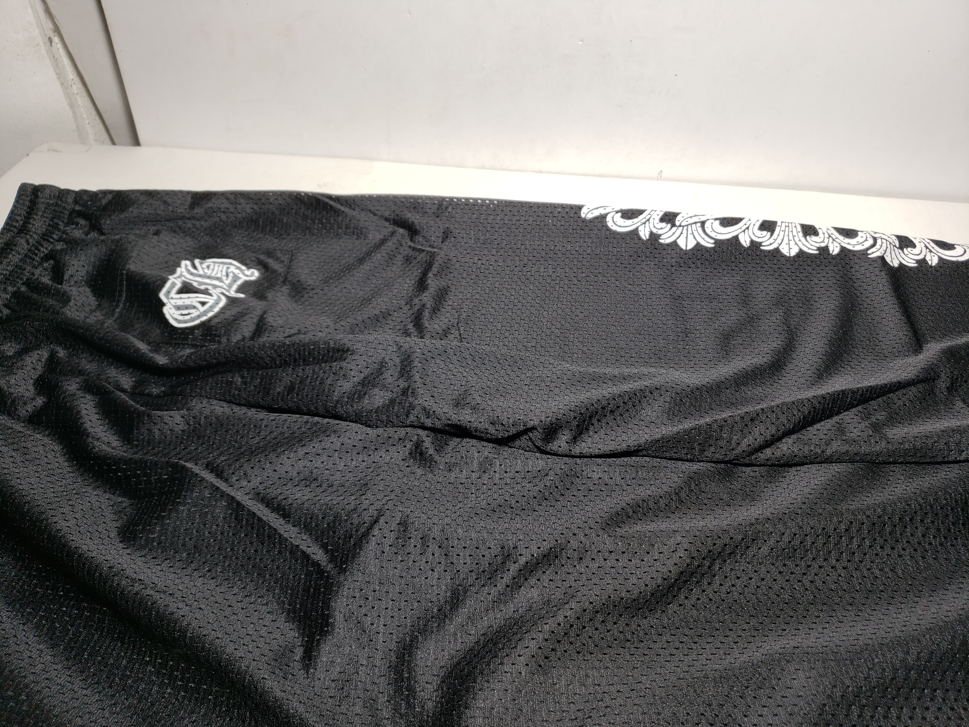 Chrome Hearts Black Mesh Jersey Pants