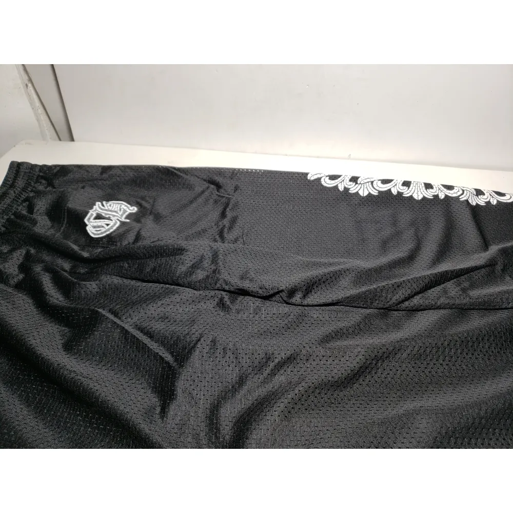 Chrome Hearts Black Mesh Jersey Pants
