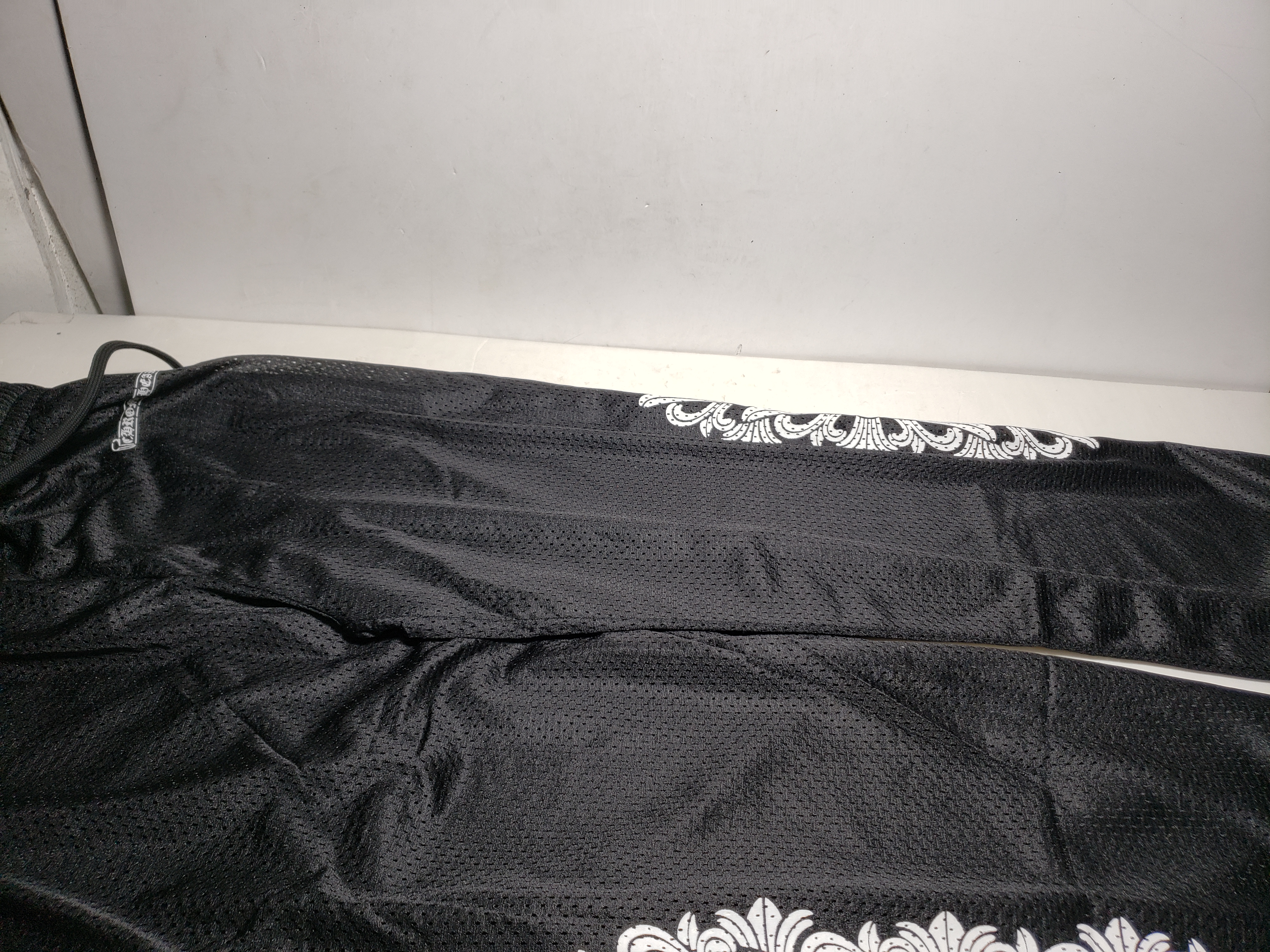 Chrome Hearts Black Mesh Jersey Pants