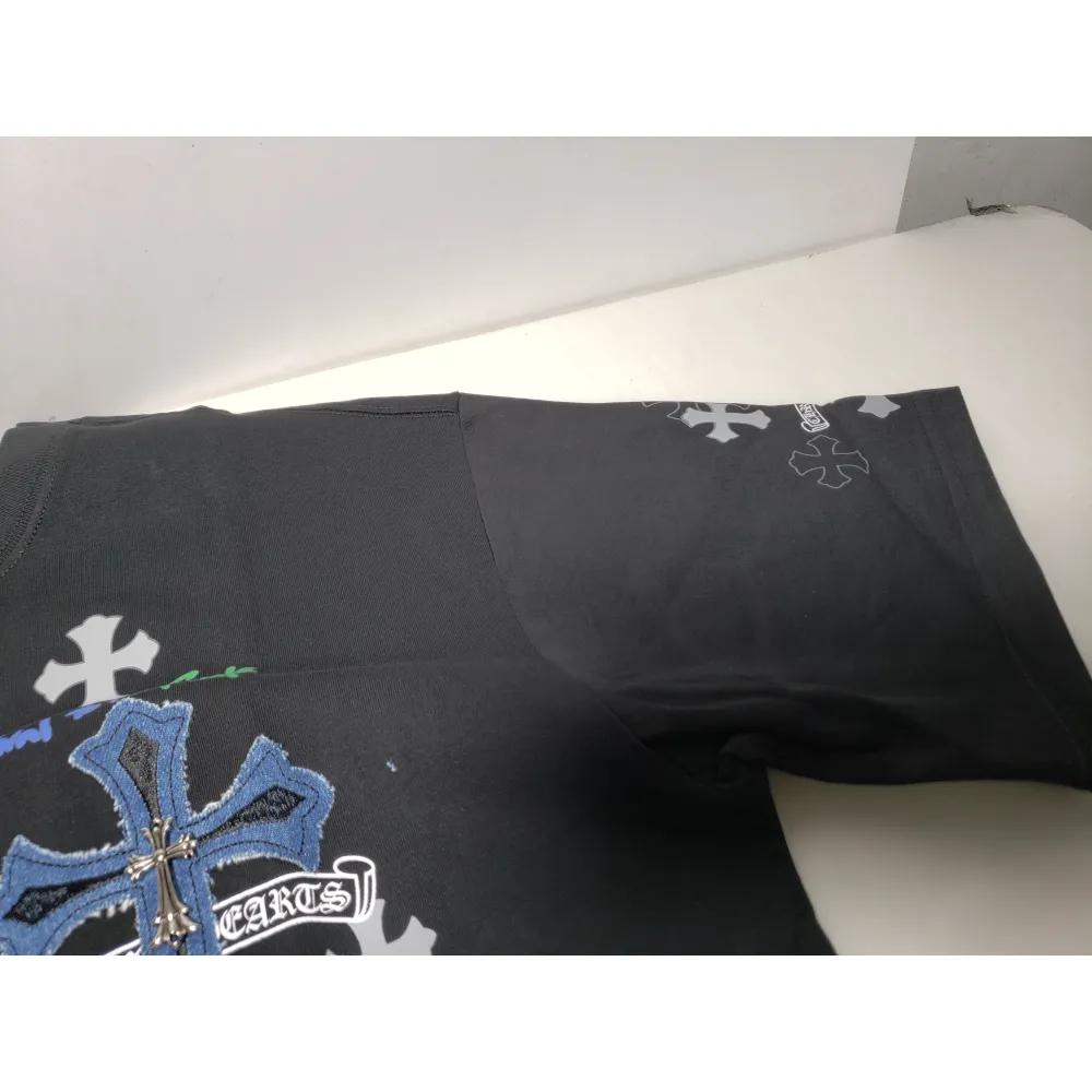 Chrome Hearts colorful silver cross T-Shirts