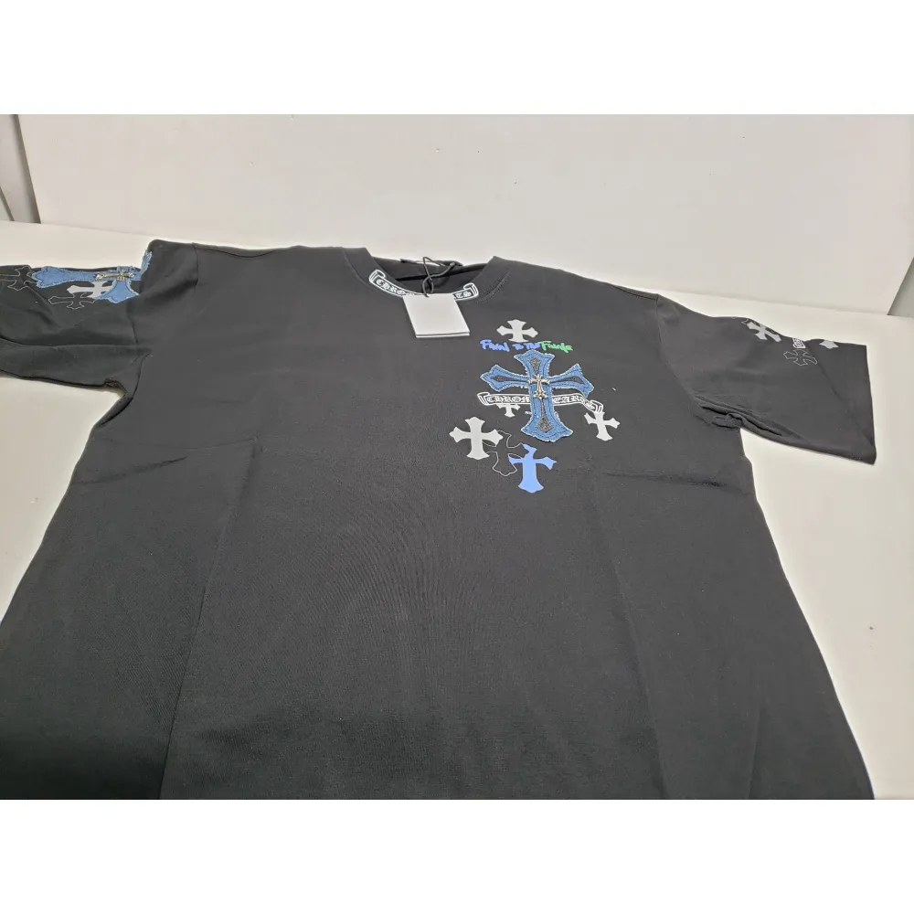 Chrome Hearts colorful silver cross T-Shirts
