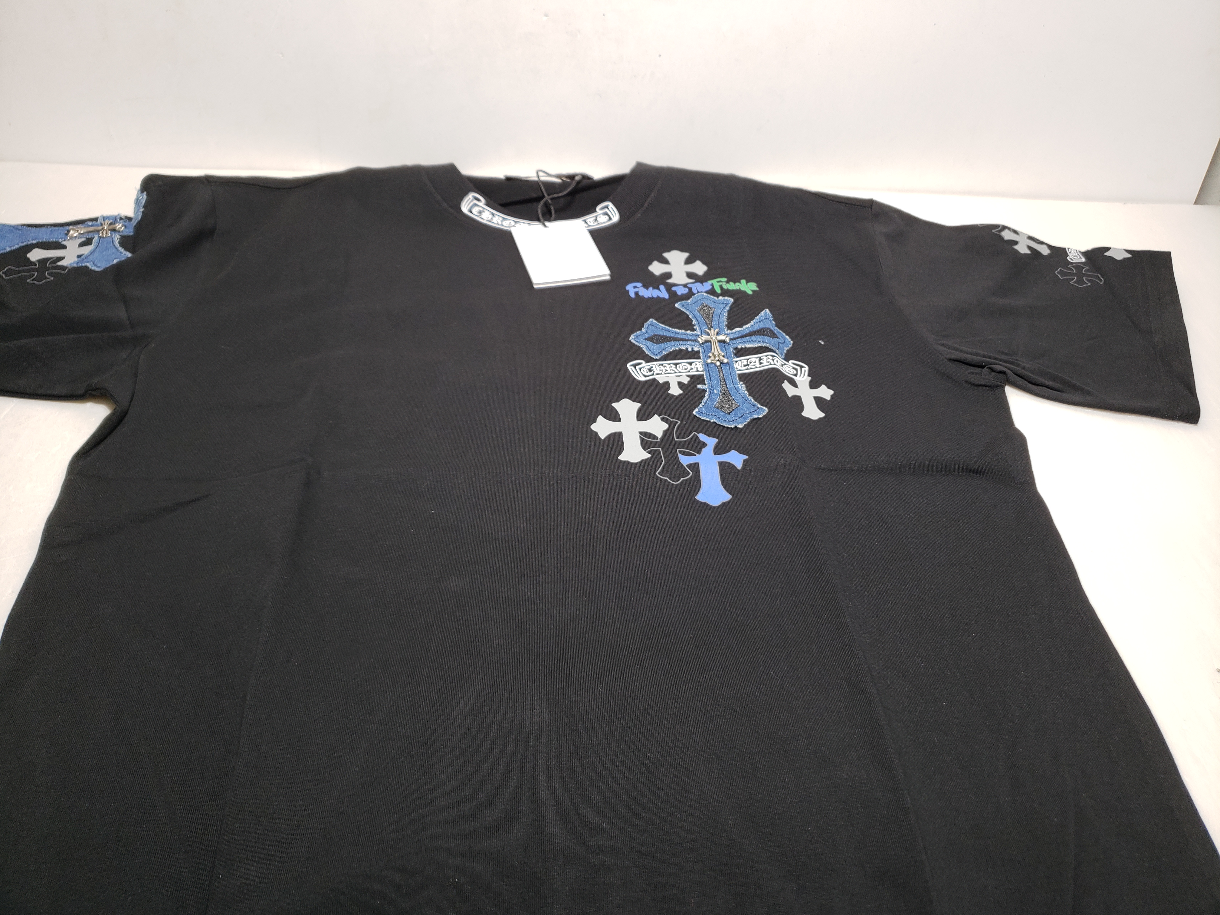 Chrome Hearts colorful silver cross T-Shirts