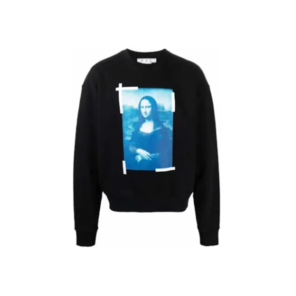 Off White Hoodie Monalisa Black/Blue