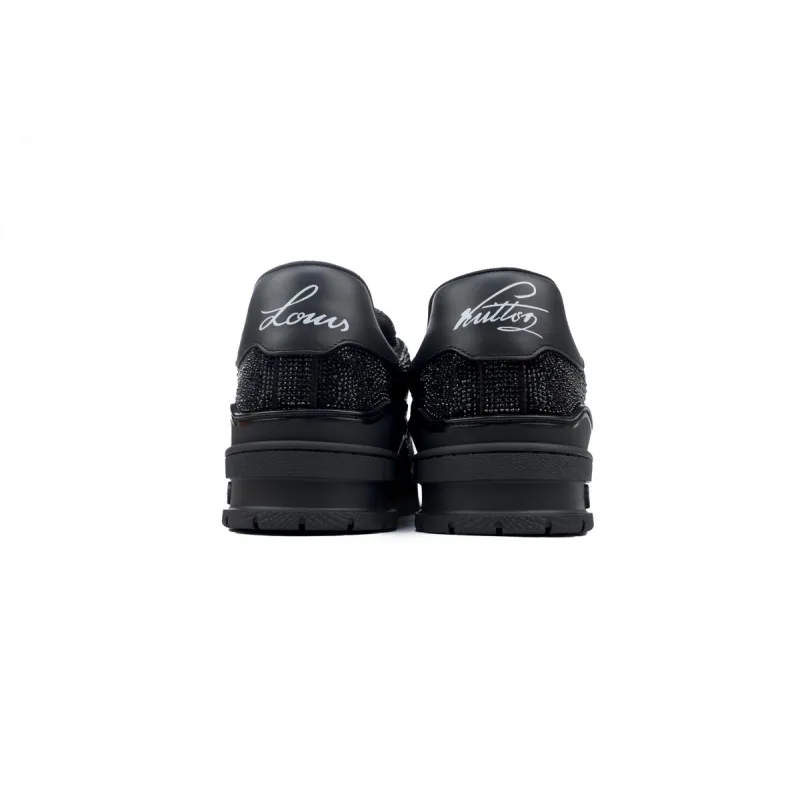 PKGoden LOUIS VUITTON Trainer All black Diamond