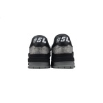 PKGoden LOUIS VUITTON Trainer Black Silver diamond