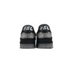 PKGoden LOUIS VUITTON Trainer Black Silver diamond