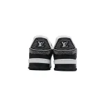 PKGoden LOUIS VUITTON Trainer Black White diamond