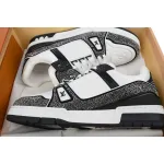 PKGoden LOUIS VUITTON Trainer Black White diamond