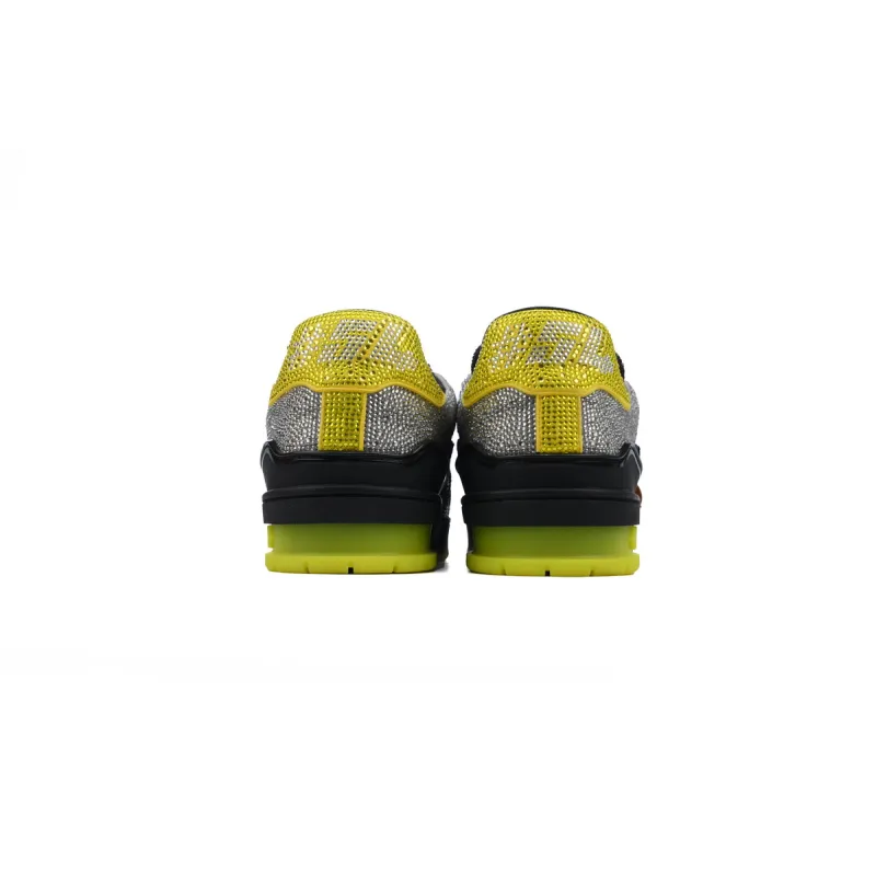 PK LOUIS VUITTON Trainer Black yellow Diamond