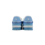 PK LOUIS VUITTON Trainer Blue white Diamond