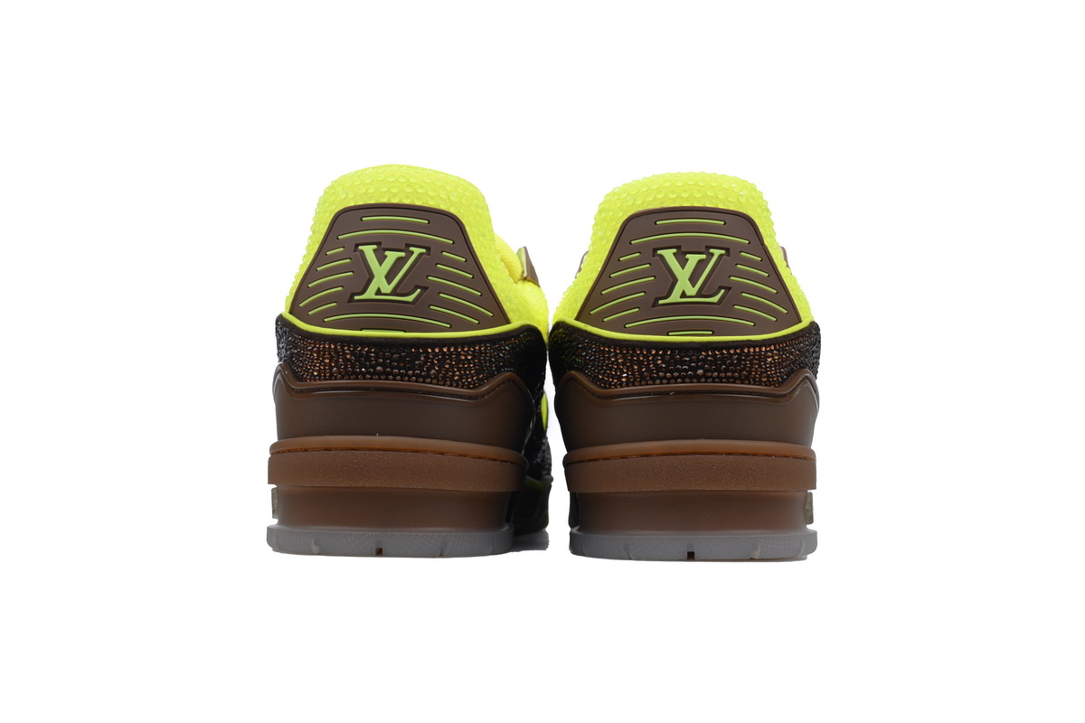 LOUIS VUITTON Trainer Brown green diamond