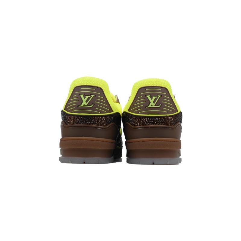 PKGoden LOUIS VUITTON Trainer Brown green diamond