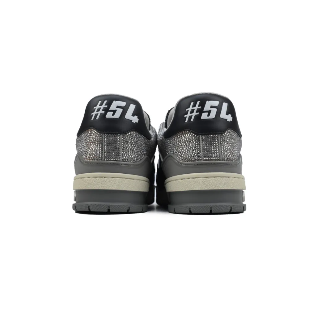 PKGoden LOUIS VUITTON Trainer Grey Black diamond