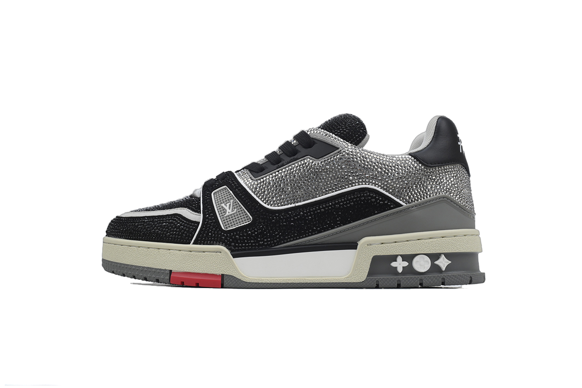 LOUIS VUITTON Trainer Grey Black diamond