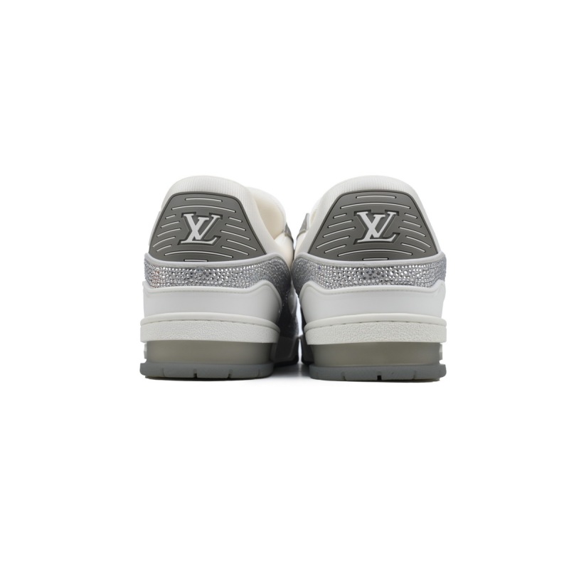 PKGoden LOUIS VUITTON Trainer Grey white Diamond