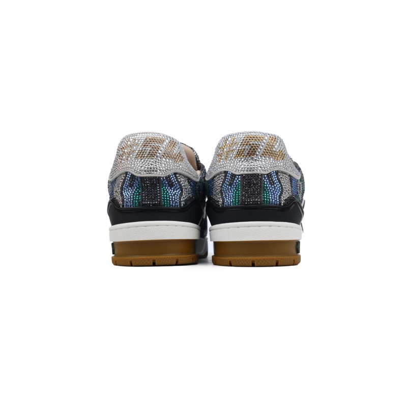 PKGoden LOUIS VUITTON Trainer Khaki camouflage diamond