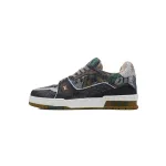 PKGoden LOUIS VUITTON Trainer Khaki camouflage diamond