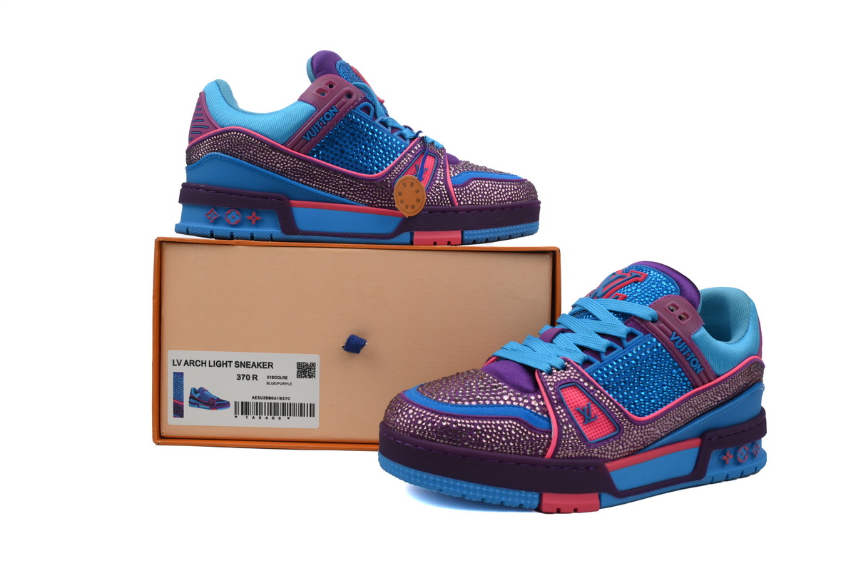 LOUIS VUITTON Trainer Purple Blue diamond
