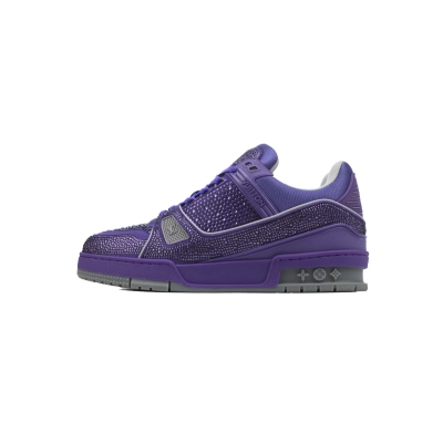 PKGoden LOUIS VUITTON Trainer Purple Diamond 01